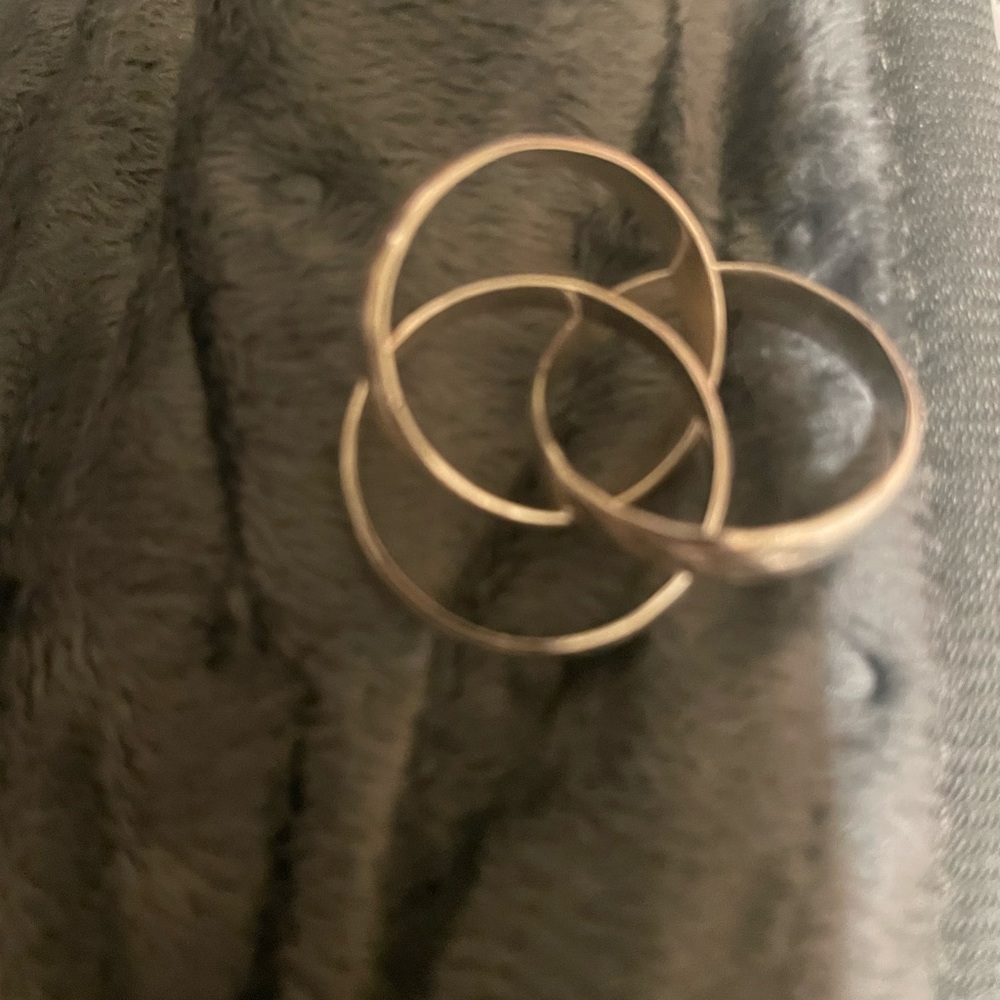 Silver Patterned Ring - image 2